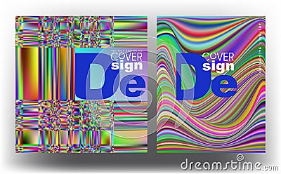 Multicolor bright banners. Design cover. Vector Illustration